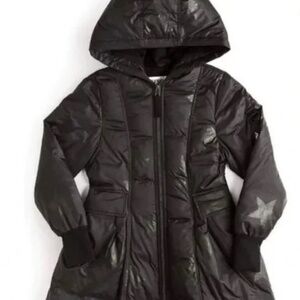 EUC NUNUNU GIRLS DOWN COAT STARS 8-9 YEARS